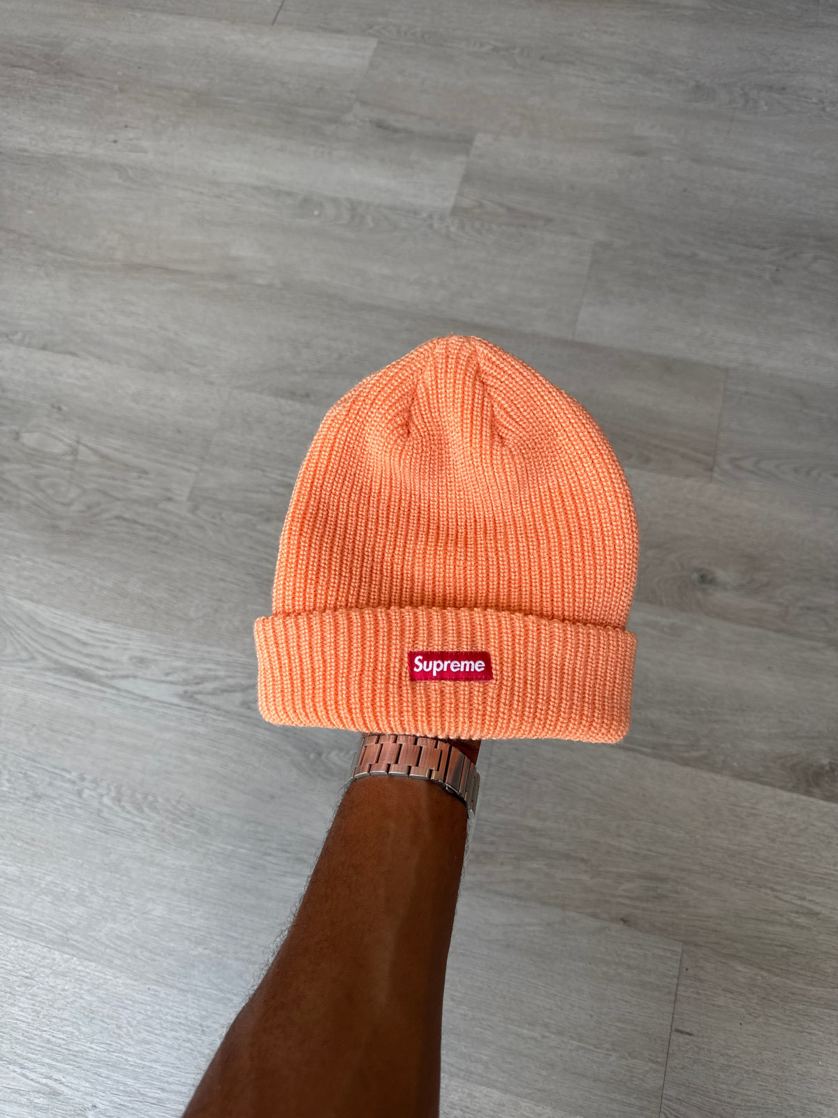 Supreme Heather Loose Gauge Heather Peach Beanie