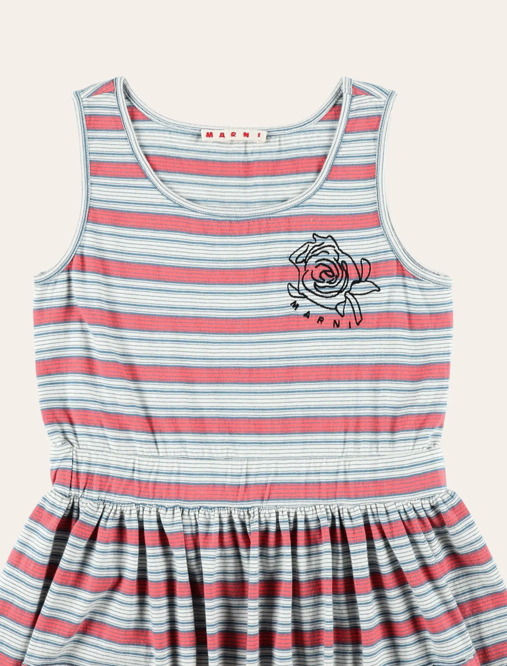Marni striped jersey dress for girls