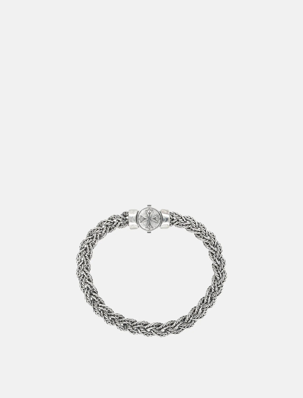 Emanuele Bicocchi Small Diamond-Cut Silver Bracelet