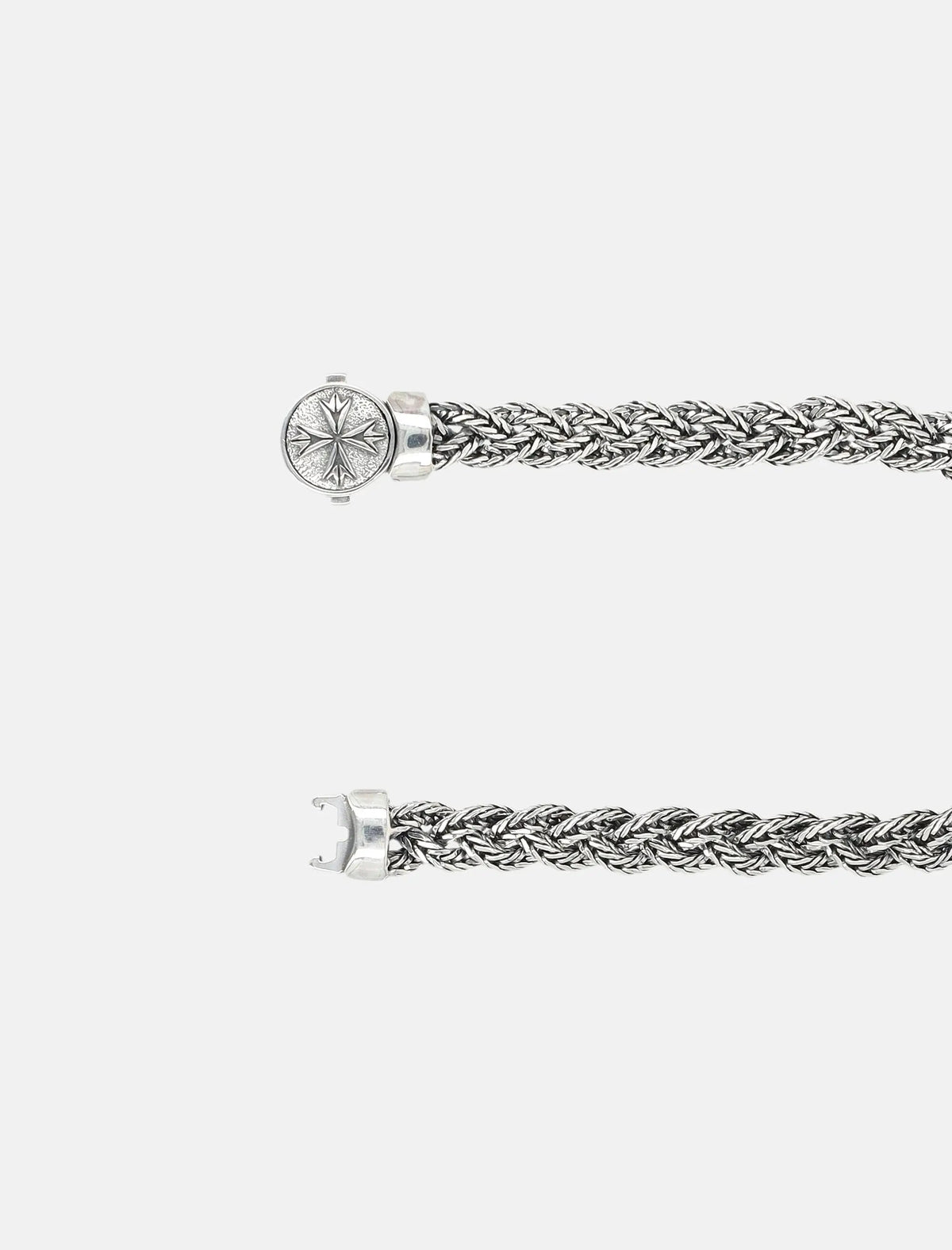 Emanuele Bicocchi Small Diamond-Cut Silver Bracelet