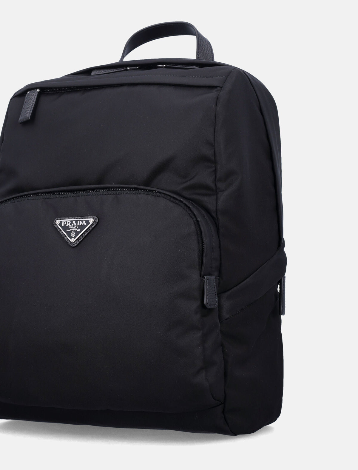 Prada Re-Nylon and leather backpack