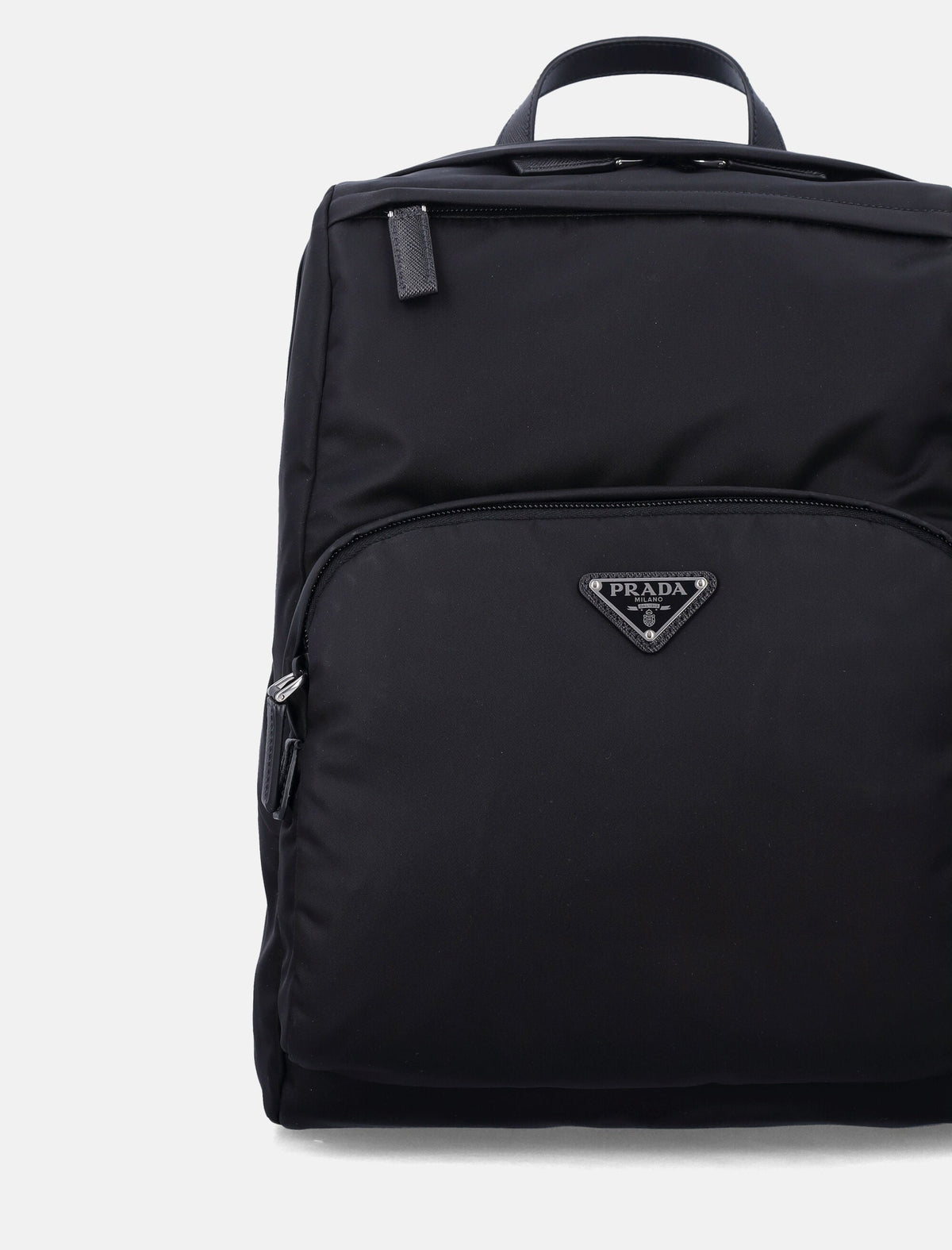 Prada Re-Nylon and leather backpack