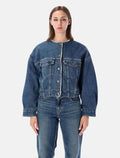 Levi's collarless sherpa trucker jacket
