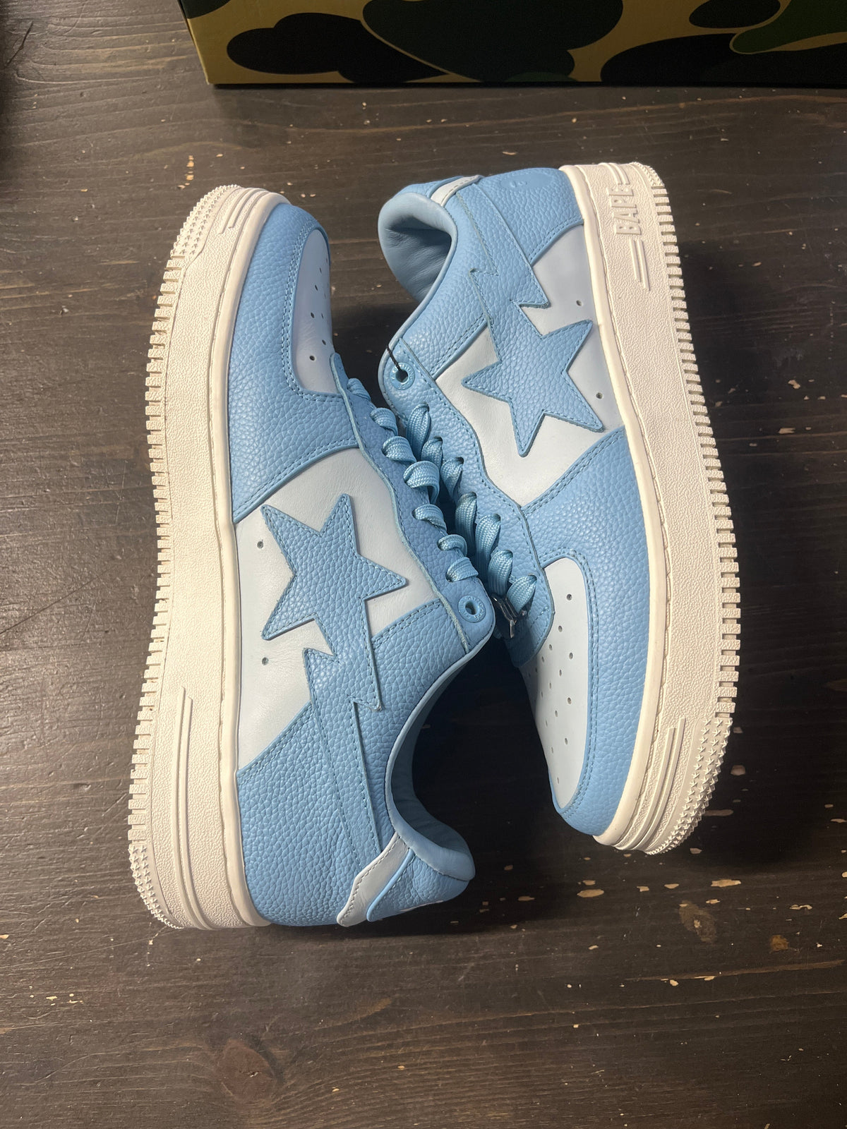 Pre-Owned A Bathing Ape Bapesta Low Sax