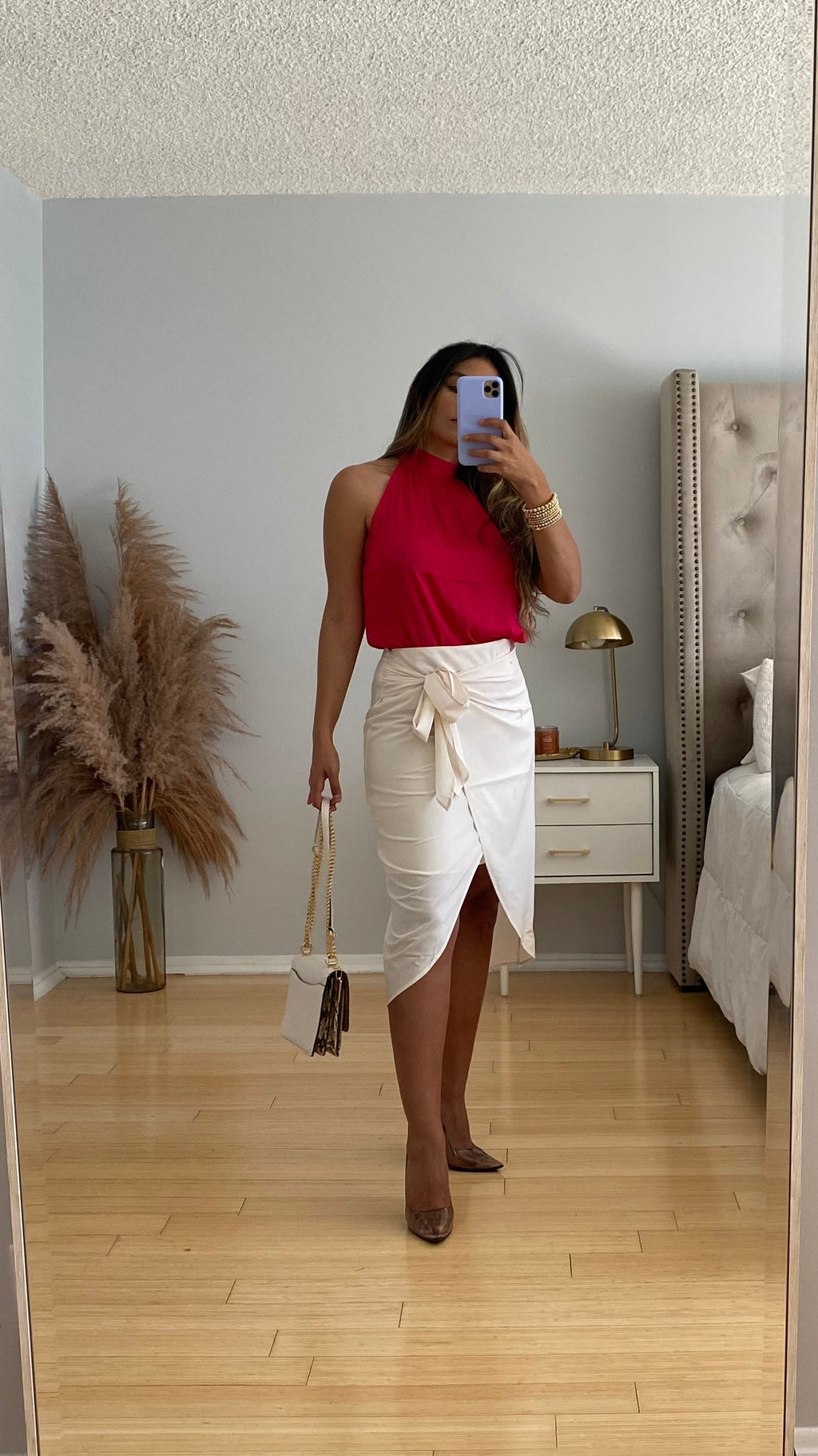 WRAP MIDI SKIRT
