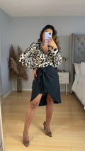 WRAP MIDI SKIRT