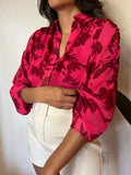 Garden Flower Chiffon Blouse