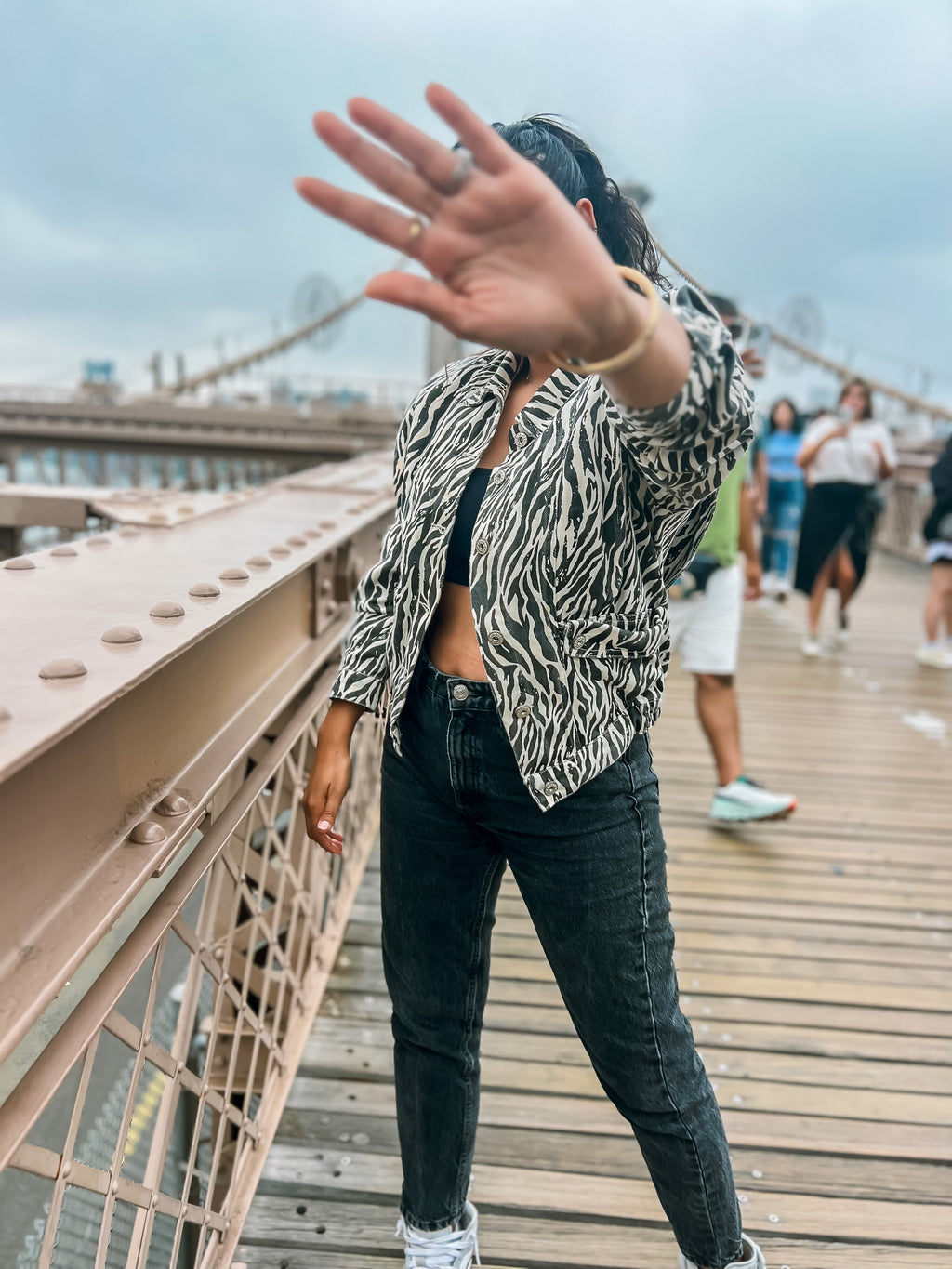 Zebra Denim Jacket